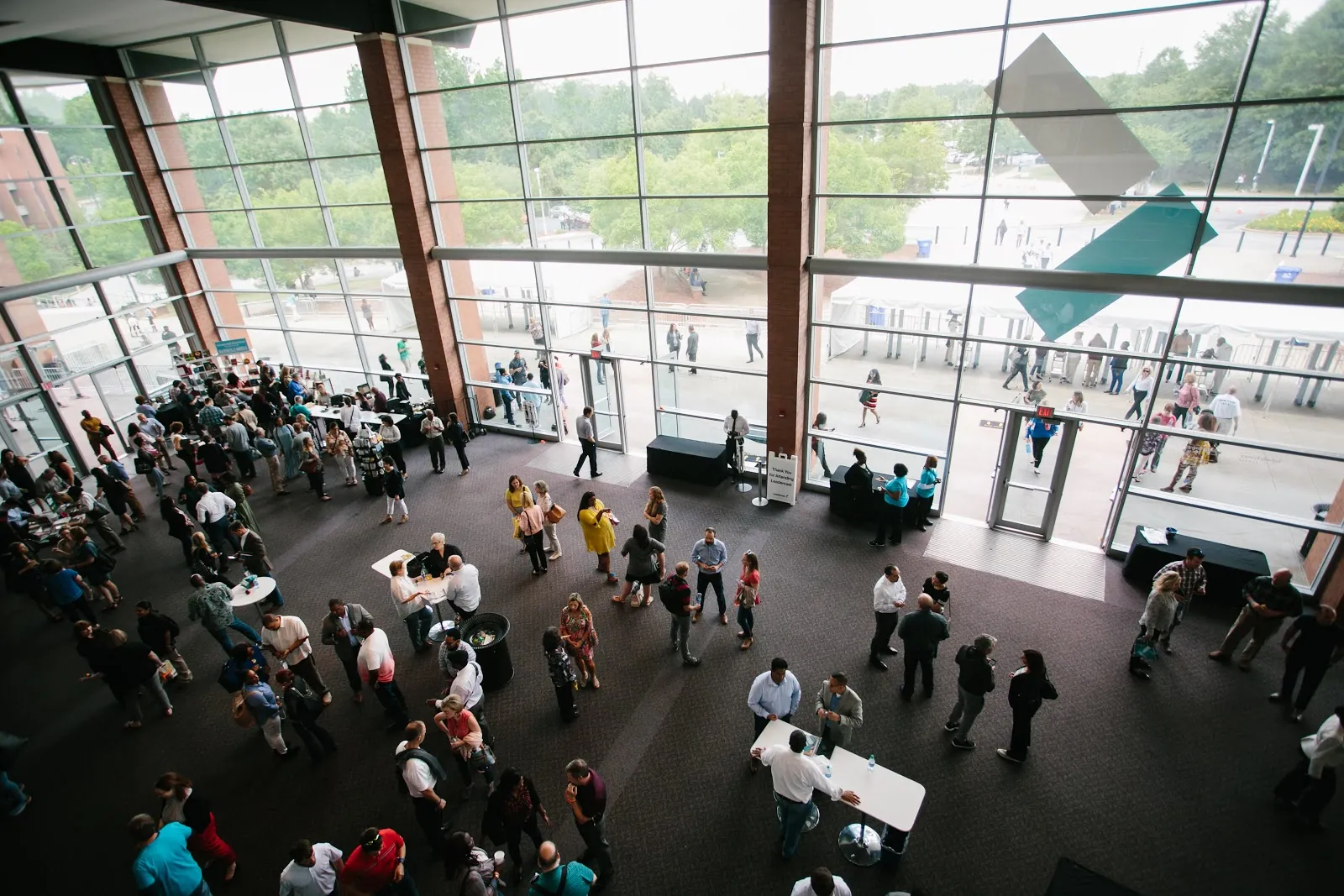 The arena concourse