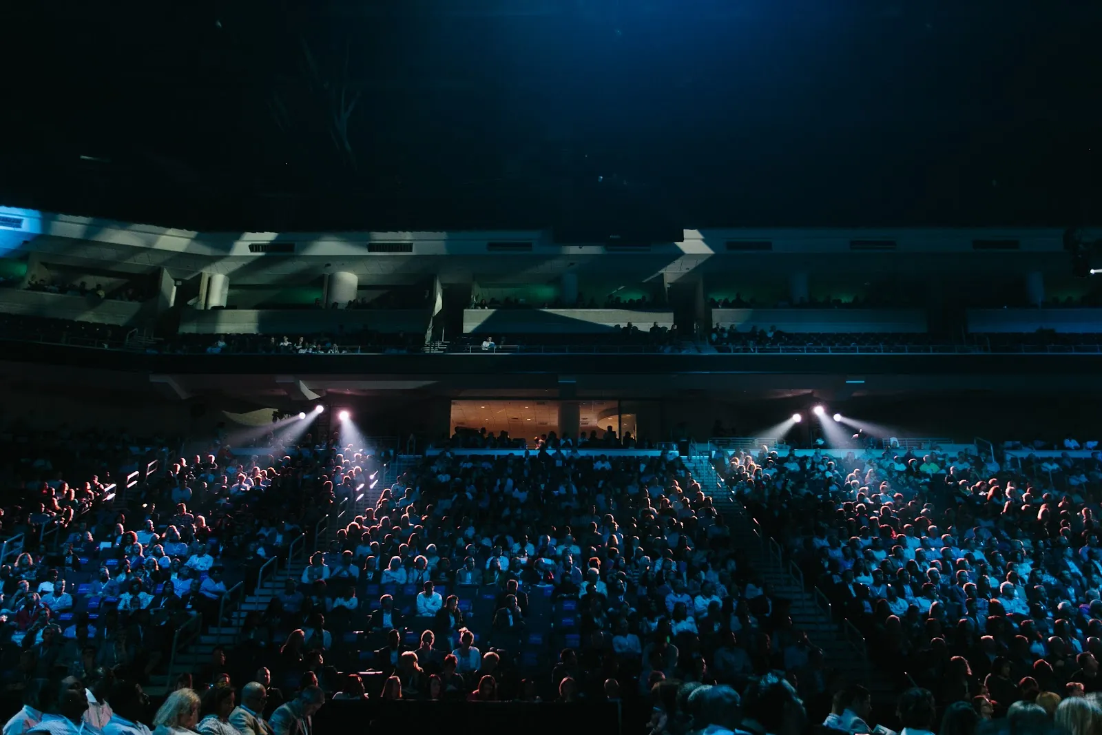 The arena audience