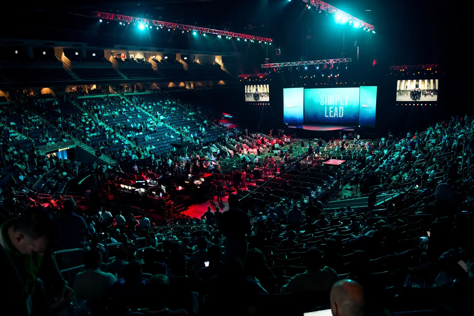 The arena audience