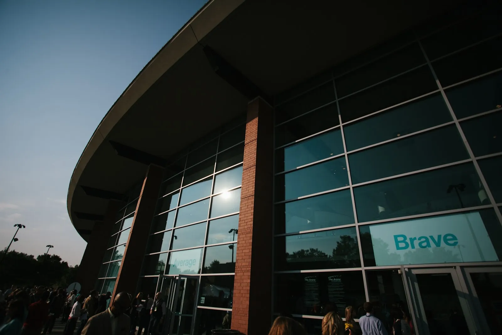 Arriving at the arena