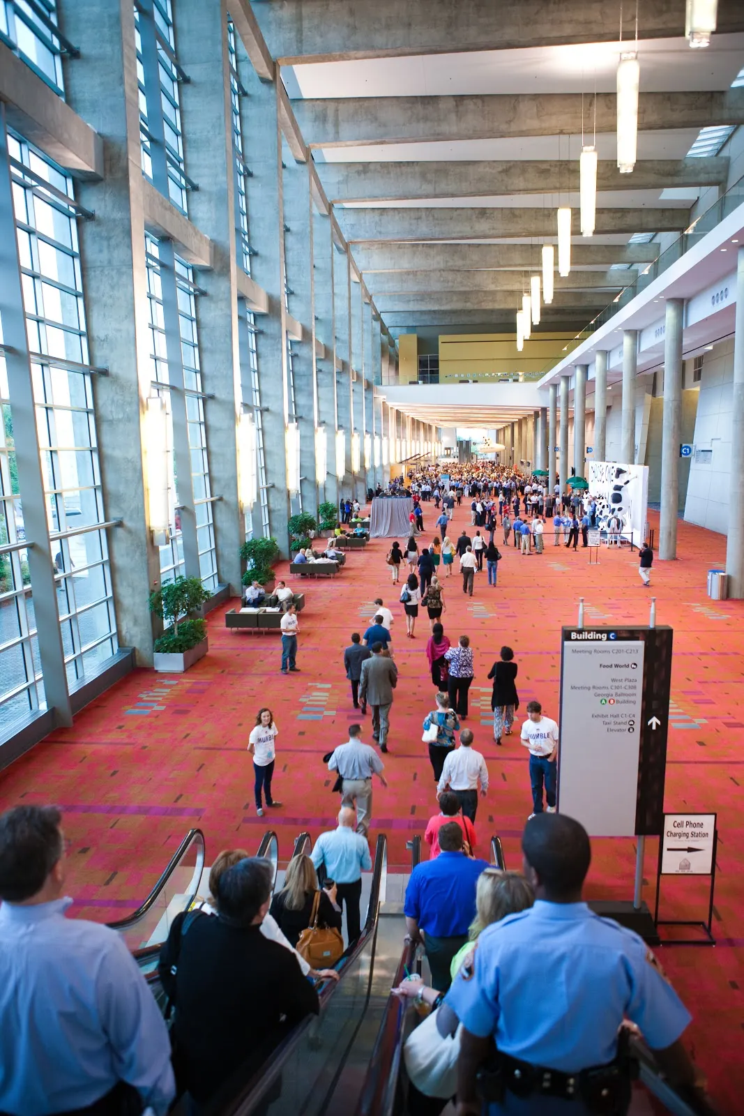 Arriving at the Georgia World Congress Center