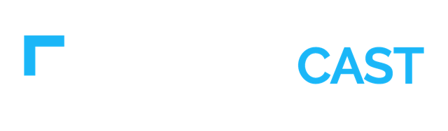 Leadercast logo, reverse